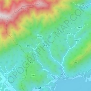 Topografische Karte 丰源, Höhe, Relief