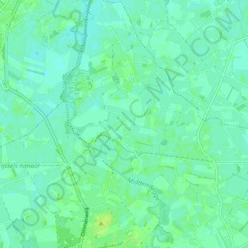 Topografische Karte Egede, Höhe, Relief