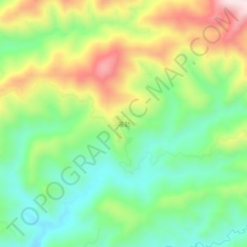 Topografische Karte 嘎勒, Höhe, Relief