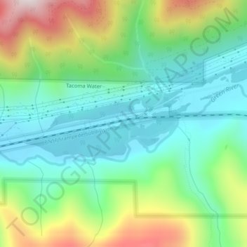 Topografische Karte Lester, Höhe, Relief