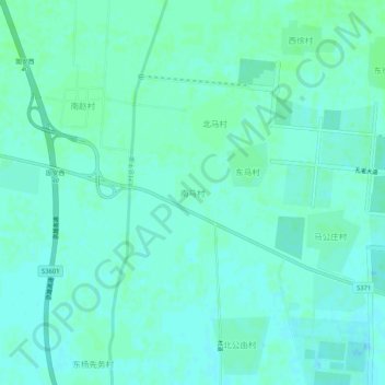 Topografische Karte 南马村, Höhe, Relief