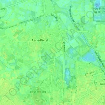 Topografische Karte Rixtel, Höhe, Relief