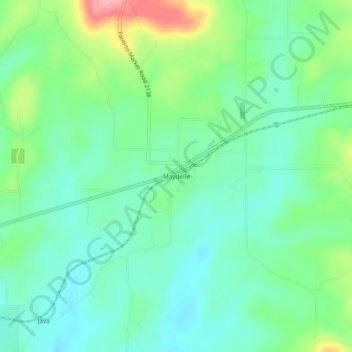 Topografische Karte Maydelle, Höhe, Relief