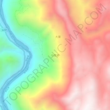 Topografische Karte 马鹿寨, Höhe, Relief