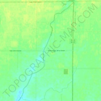 Topografische Karte Aroma, Höhe, Relief