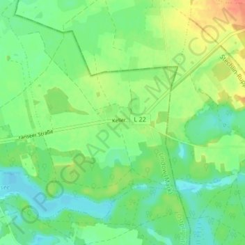 Topografische Karte Keller, Höhe, Relief