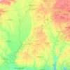 Topografische Karte Mississippi, Höhe, Relief