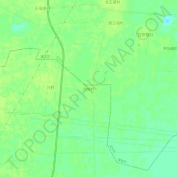 Topografische Karte 北候村, Höhe, Relief