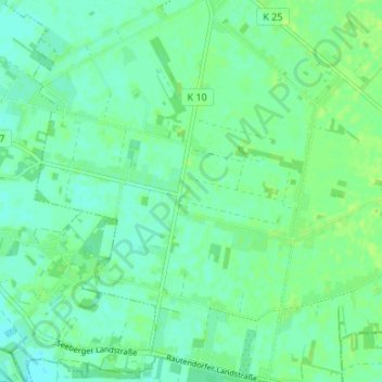 Topografische Karte Meinershausen, Höhe, Relief