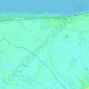 Topografische Karte La Haute Rue du Marais, Höhe, Relief