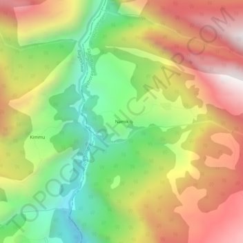 Topografische Karte Namik, Höhe, Relief