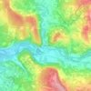 Topografische Karte Lumières, Höhe, Relief
