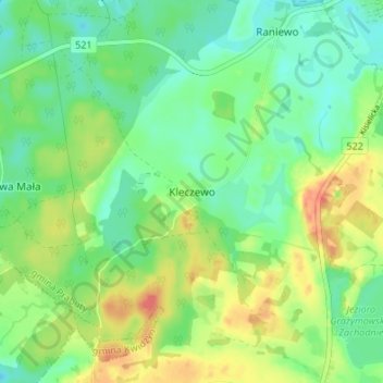 Topografische Karte Halbersdorf, Höhe, Relief