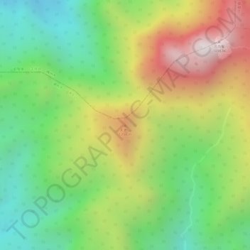 Topografische Karte 天池山, Höhe, Relief