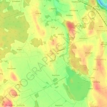 Topografische Karte Leobendorf, Höhe, Relief