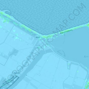 Topografische Karte Van Ewijcksluis, Höhe, Relief