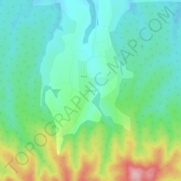 Topografische Karte Măriuș, Höhe, Relief