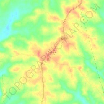 Topografische Karte Scottland, Höhe, Relief
