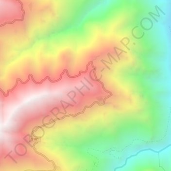Topografische Karte 东川区, Höhe, Relief