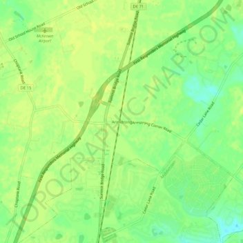 Topografische Karte Armstrong, Höhe, Relief