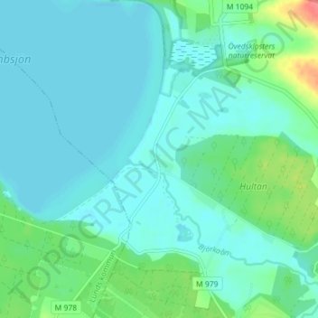 Topografische Karte Vressel, Höhe, Relief