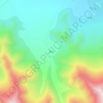 Topografische Karte 括村, Höhe, Relief