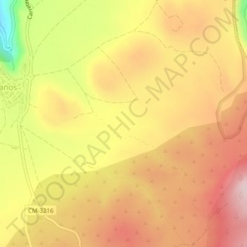 Topografische Karte Trassierra, Höhe, Relief