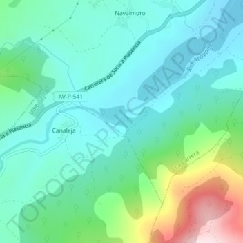 Topografische Karte La Paguera, Höhe, Relief