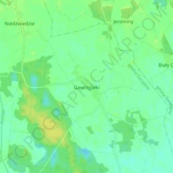Topografische Karte Wilhelmsthal, Höhe, Relief
