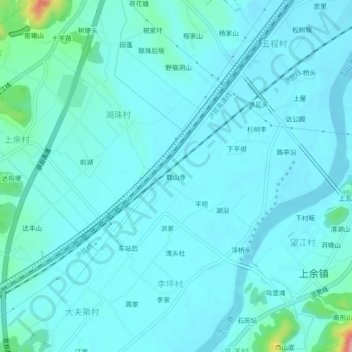 Topografische Karte 鹿山寺, Höhe, Relief