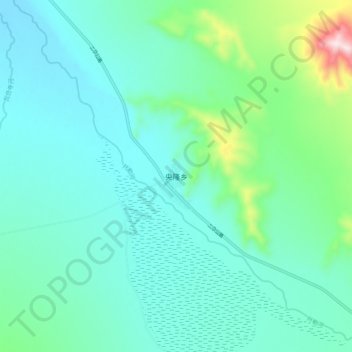 Topografische Karte 央隆乡, Höhe, Relief