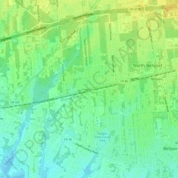 Topografische Karte Hagerman, Höhe, Relief