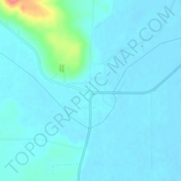 Topografische Karte Ovid, Höhe, Relief