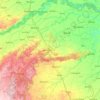 Topografische Karte Gwalior, Höhe, Relief