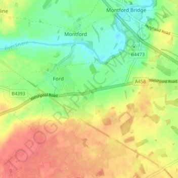 Topografische Karte Chavel, Höhe, Relief