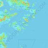 Topografische Karte 虾峙岛, Höhe, Relief