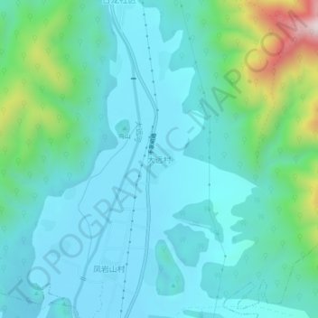 Topografische Karte 大远, Höhe, Relief