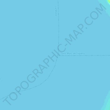 Topografische Karte Lac La Motte, Höhe, Relief