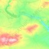 Topografische Karte Muhafazat Dayr az Zawr, Höhe, Relief