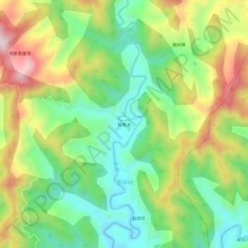 Topografische Karte 鸳鸯池, Höhe, Relief