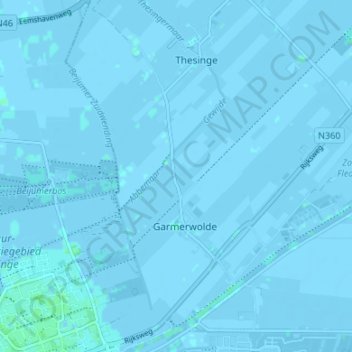 Topografische Karte Lageweg, Höhe, Relief