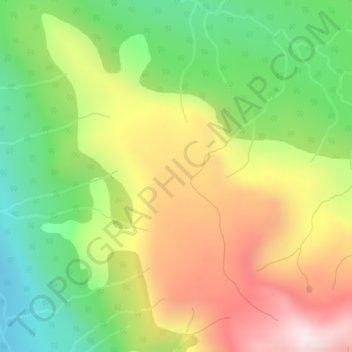 Topografische Karte Rainbow Range, Höhe, Relief