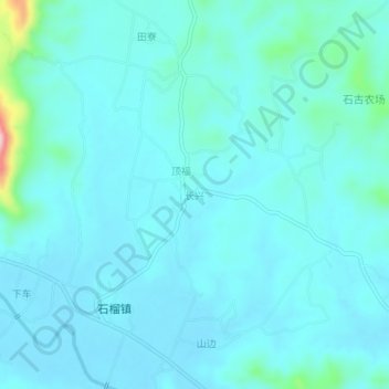 Topografische Karte 长兴, Höhe, Relief