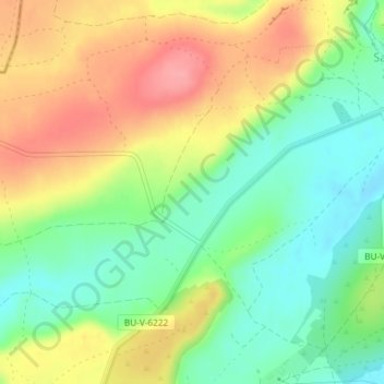 Topografische Karte Marojales, Höhe, Relief
