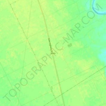 Topografische Karte Nada, Höhe, Relief