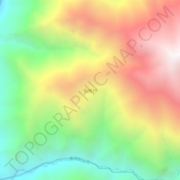 Topografische Karte 佑雅村, Höhe, Relief