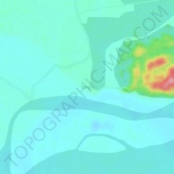 Topografische Karte Singri, Höhe, Relief