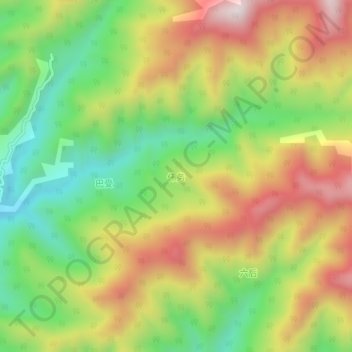 Topografische Karte 伟务, Höhe, Relief