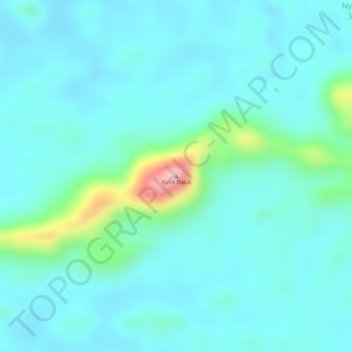 Topografische Karte Bukit Buluk, Höhe, Relief