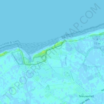 Topografische Karte St. Pierre, Höhe, Relief